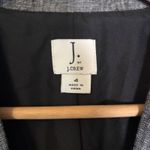 J.Crew  Women's One‎ Button Linen Blazer Gray Size 4 Office Business Preppy Photo 2