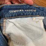 American Eagle  | “Tomgirl Shorties” Blue Jean Shorts Size 14 Photo 5