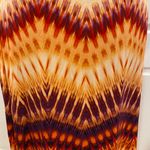 a.n.a π Women Orange Maroon Maxi Boho Bohemian Chevon Print Casual Maxi Skirt | XL Photo 6