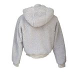 Lululemon Textured Fleece 1/2 Zip, White Opal, Sz 4 Photo 5