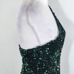 Mi Ami Green Sequin One Shoulder Mini Dress NWOT Size Small Formal Sequin Dress Photo 4