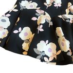 Kate Spade New York Black Floral Print Skirt Flirty Fit N Flare Size 4 Women's Photo 7
