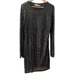 Altar'd State Alter’d State Plus Drama Sleeve Midi Black Full Sequined Party Dress‎ Size XXL Photo 1