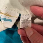 Chic Vintage 80’s teal collared sweatshirt soft London Paris Rome Erie luxe USA Blue Size L Photo 6