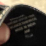 Bandolino  Slip On Wedge Heels Sandals Black Leather Women’s Size 6.5 Bow Detail Photo 5