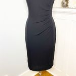 Classiques Entier Black Sheath Dress with Side Zipper Size 4 Photo 3