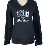 Fanatics Colorado Rockies MLB Baseball  Small Womens Hoodie Jacket Pullover Black Photo 0