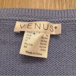 Venus Seashell VNeck Sweater Light Blue Beach Coastal Nautical Knit Plus Size 1X Photo 5