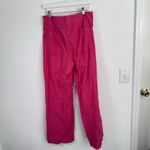 Maeve Anthropologie The Colette Crop Wide Leg Pants Pink Linen Blend Womens 30 Photo 4