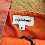 superdown  - Kayla Lace Up Crop Top in Orange Photo 2