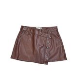 We The Free Free People Wynne Vegan Mini Skirt in Chocolate Fondant 24 Photo 7