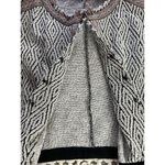 Miss Me Women's Black Bohemian Fringe Jacket Size L Geometric Pattern Photo 6