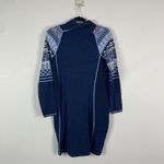 Krimson Klover Navy Fair Isle Pattern Mover Maker Hoodie Sweater Dress M Blue Size M Photo 1