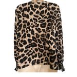 SweatyRocks Elegant Animal Print V-Neck Blouse Photo 2