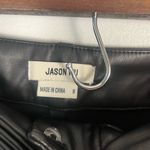 Jason Wu  Faux leather cargo pants black size 8 belted vegan relaxed straight Photo 2