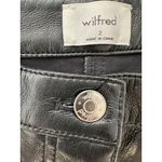 Wilfred Aritzia  Black Vegan Leather High Rise Straight Taper Leg Pants Size 2 Photo 1