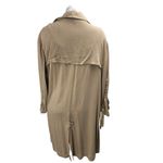 Urban Outfitters Brown Tan Open Front Long Sleeve Trench Overcoat Jacket Size M Photo 1