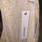 Crescent NWT  yellow floral maxi button Down skirt Photo 5