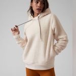 Athleta Tugga Sherpa Teddy Bear Hoodie Women Beige Cream Photo 9