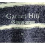 Garnet Hill  Striped Pullover Top‎ Organic Cotton Long Sleeve Navy White M Photo 2