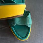 Cole Haan size 9 wedge Blue-Green Strappy Sandals cushioned cute Euc Photo 13