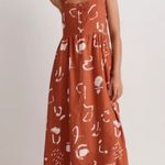 | Madewell x Caroline Z Hurley Tank Midi Dress in Abstract Alpha Photo 0