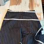 Nafsika Skourti Naughty Trousers Navy Pinstripe Pants UK 10 or US 6 Blue Photo 10