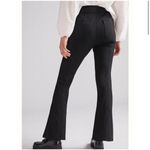 Maeve Anthropologie Slit Split Front Flared Leg Ponte Pants Black Women’s Size 4 Photo 1