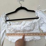 House Of CB NWOT House of CB Tula Ruched Off Shoulder Top White Small Photo 6