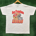 San Francisco 49ers NFL oversized white T-shirt Size Large Photo 0