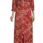 Free People LENNON BUTTON-FRONT MAXI DRESS OB1563474 FLORAL PRIMROSE COMBO SZ XS Photo 2