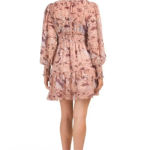 O.P.T. ANTHROPOLOGIE Degage‎ Floral Mini Dress Pink Size L Photo 1