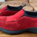 Lands' End Land’s End Red Suede Slip On Shoes Photo 0