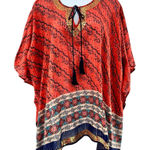 Natural Life ‎ Poncho Womens One Size Fits Most Boho Tasseled Love Beach Cover Up Photo 0
