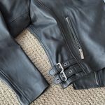 Michael Kors MICHAEL Black Leather Moto Lamb Leather Jacket Size Medium Photo 7