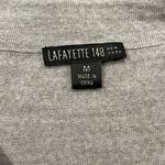 Lafayette 148 New York Gray Silk Necktie Long Sleeve Top Photo 9