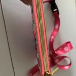 Lilly Pulitzer  Wristlet Lanyard Small Purse Blue Pink Floral Gold Zip Pouch Photo 3