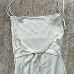 ZARA  satin bow white dress Photo 4