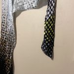 Echo‎ Silk Scarf Gold Purple Green Geometric Brown Photo 3