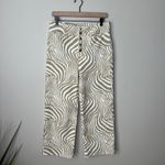 J. McLaughlin Leora Wide Leg Jeans in Tan/Cream Seabray Size 8 MRSP $188 Photo 1