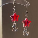 Handmade star & swirl dangle earrings⭐️❤️ Photo 4