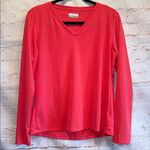 Columbia Women Pink Long Sleeve v neck pullover PFG fishing tidal tee active top Photo 0