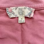 Pink Rose baseball jersey style tee shirt, size S Photo 5