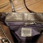 Coach Vintage  Gold Metallic Monogram Shoulder Bag Photo 7