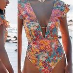 Free People Beth Richard’s x Sophia Roopa One Piece Swimsuit ~ Size Large 💛🍄 Photo 0