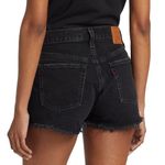 Levi's Levi’s 501 Original Wise Up Black High Rise Shorts Women’s Size 32 Photo 2
