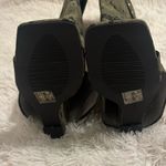 AZALEA WANG MARIETTA FOLD OVER OPEN TOE SANDAL BOOT IN CAMO Photo 11