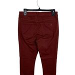 Sam Edelman  Burgundy Kitten Skinny Jeans Mid Rise Stretch 6 28 Inseam Casual Photo 4