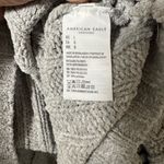 American Eagle  Soft Gray Sherpa Pullover Photo 4