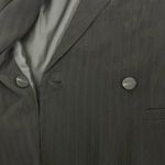 Everlane  The Drapey City Striped Blazer Double Breasted Black Size 6 Photo 7